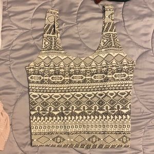 Patterned crop top